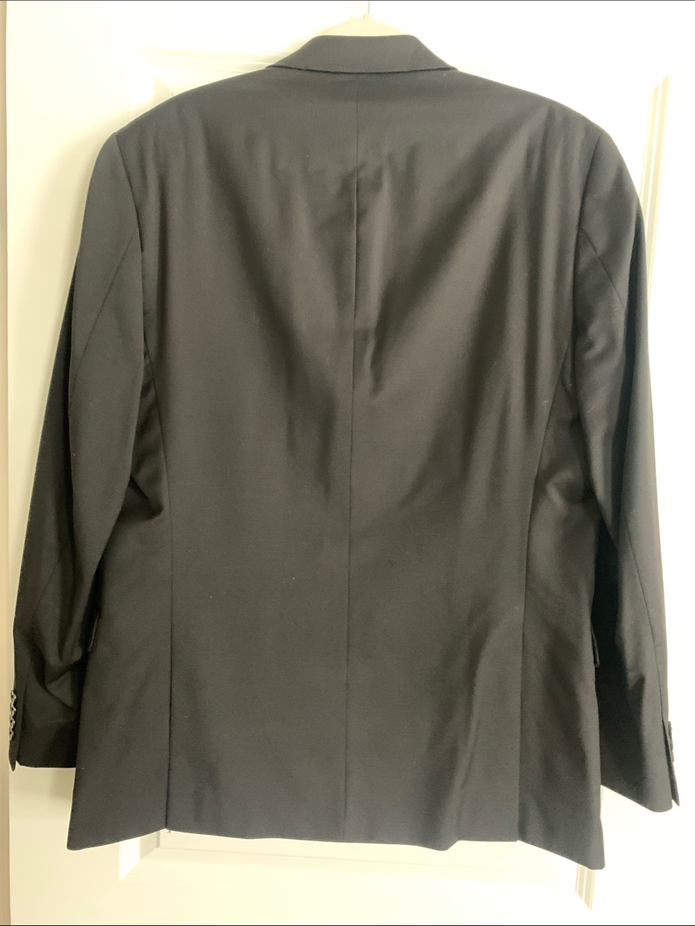 Men's Black Two-Button Suit Blazer 44R with Pants 34x34- Classic Tailored Fit - Picture 5 of 8